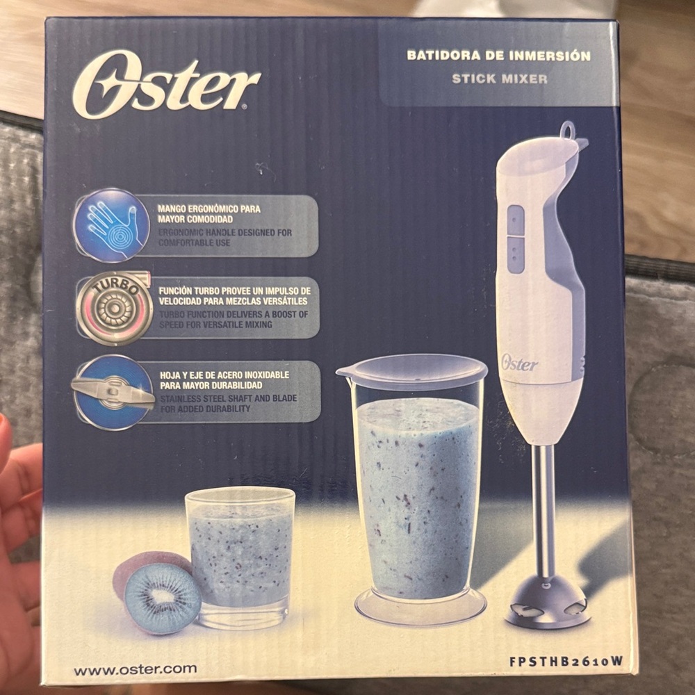 Oster Blue and White Stick Mixer